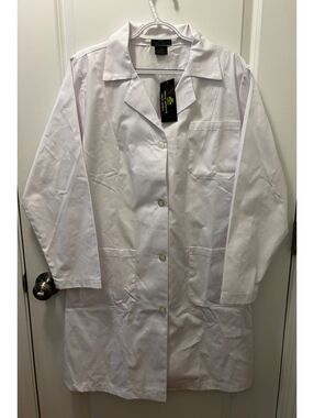 Natural Uniforms Lab Coat White Size Small